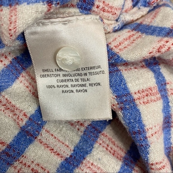 Anthropologie Saturday Sunday Plaid 3/4 Button Front Tunic Dress - Picture 11 of 15